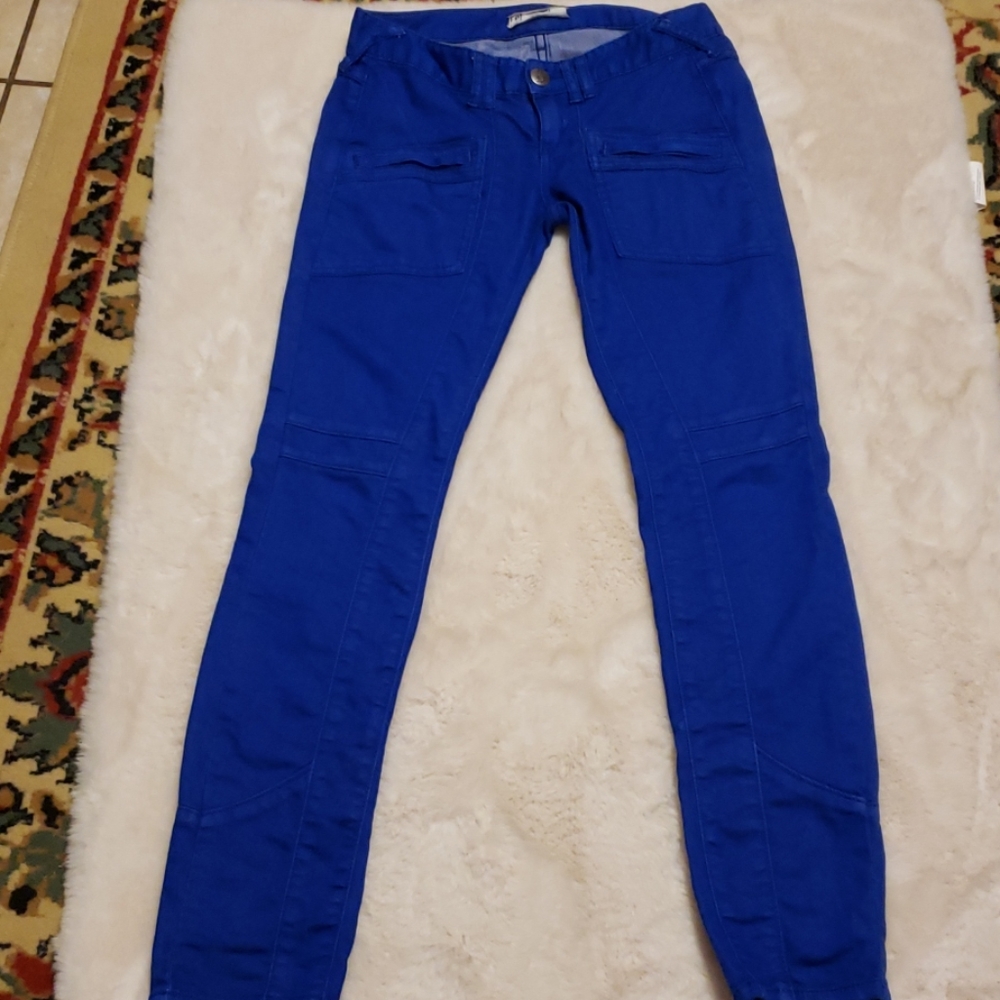 Free People Skinny Blue Jeans sz 26 - Picture 3 of 8